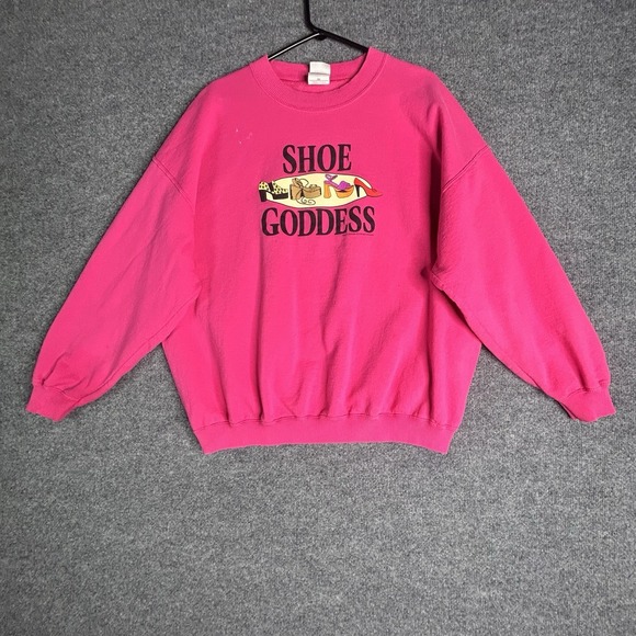 Goddess Tops - Shoe Goddess Crewneck Sweatshirt Women‎ Size 2xl Pink